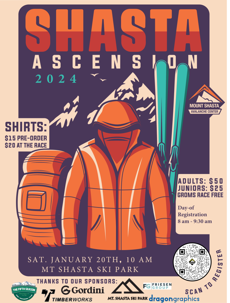 Mt Shasta Avalanche Center 2024 Ascension Race Central Oregon